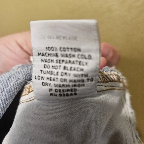 Vintage 90s Lei jean shorts with boho style beaded rings accents. Size 5 - Picture 5 of 6